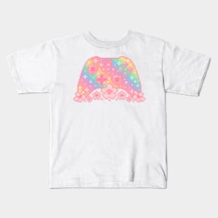 Rainbow Xbox Controller Pixel Art Kids T-Shirt